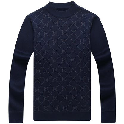 Dad Long Sleeve T-shirt Autumn Winter Clothing Middle-aged Men