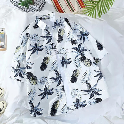 New Printed Shirt Short Sleeve Men