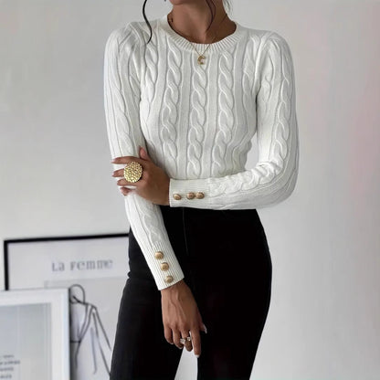 Women's Autumn And Winter Round Neck Sweater