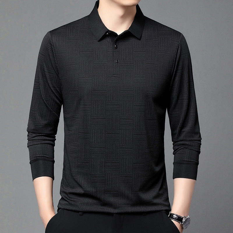 Fashion Men's Clothing Long Sleeve Casual Top Stripes