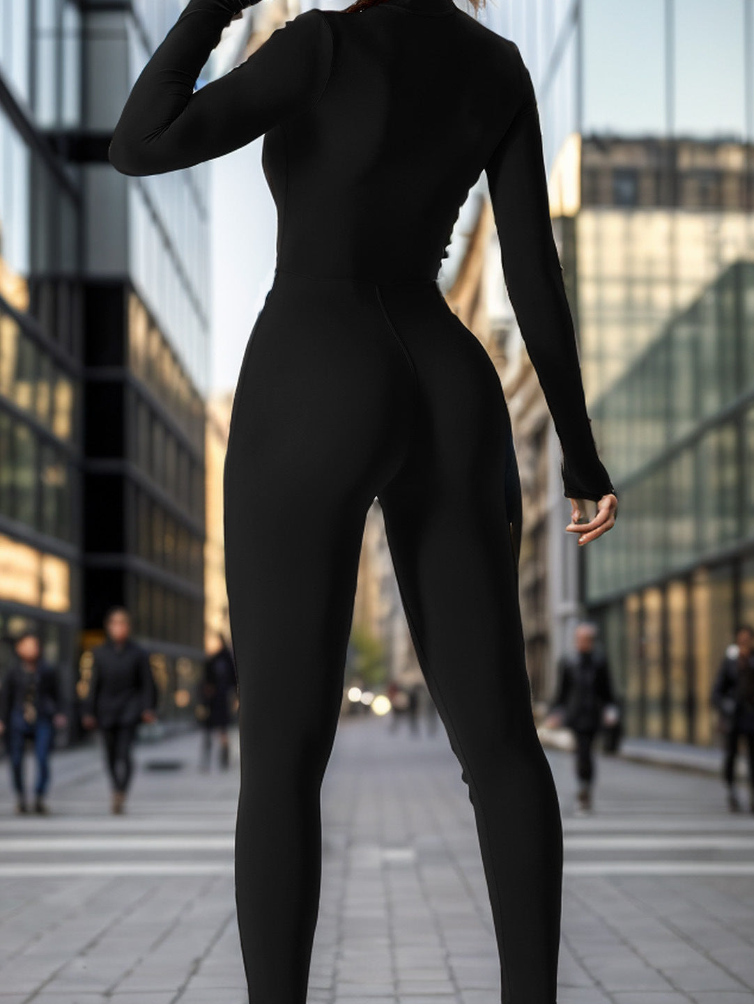 Hip Raise Skinny One-piece Workout Clothes For Women