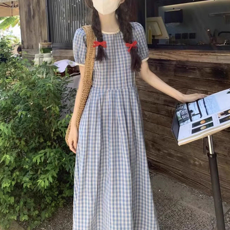 New Style Retro Pastoral Style Mori Style Small Dress