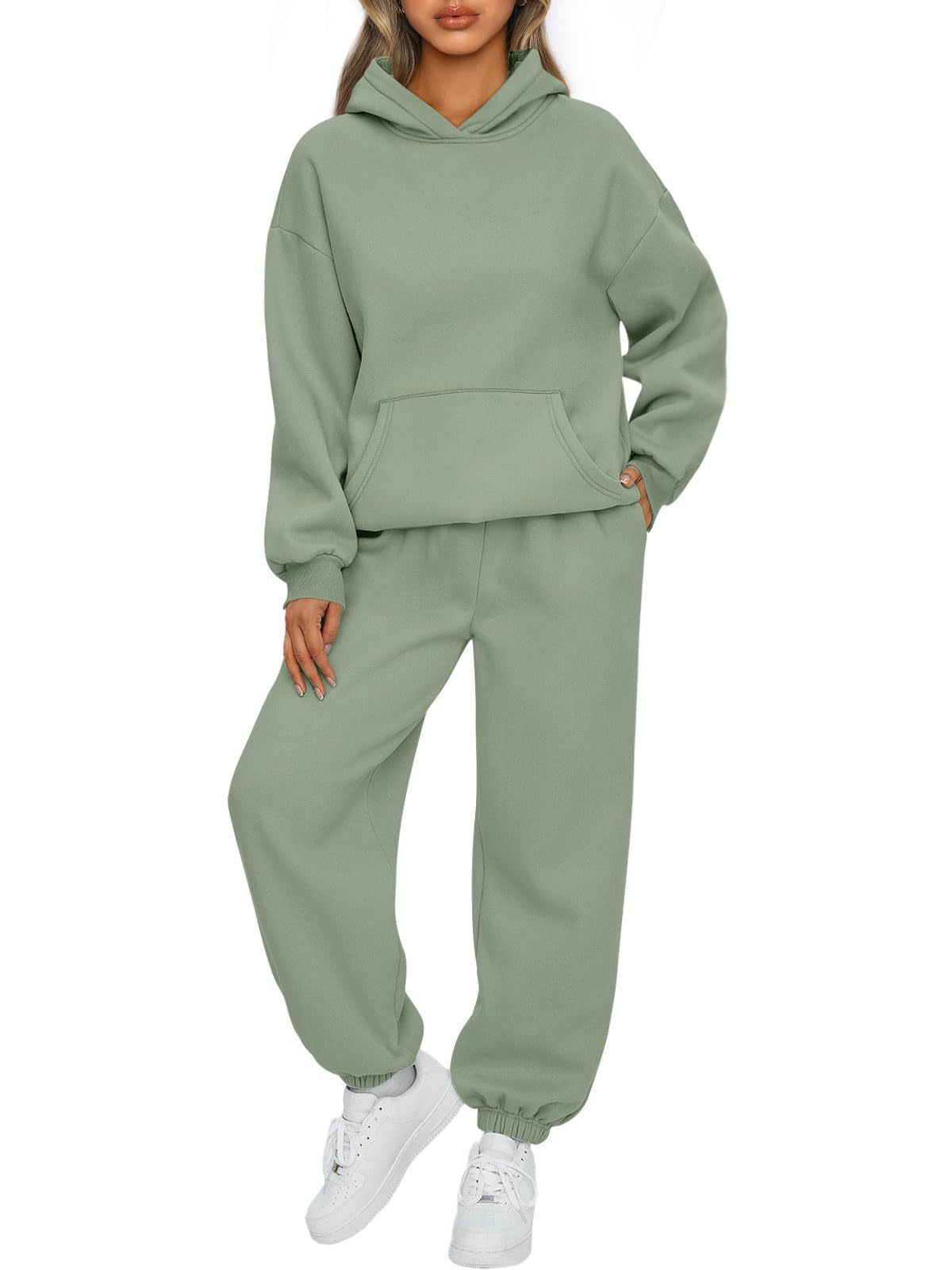 Autumn And Winter New Women's Casual Hooded Sportswear Long Pajama Set