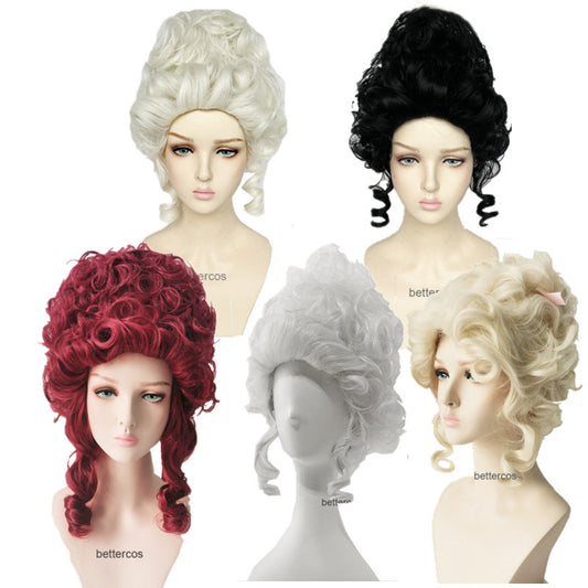 European French Aristocratic Makeup Ball Wig
