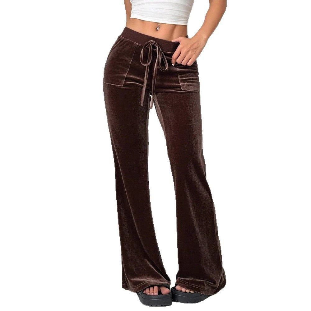 Women's Clothing Flared Trousers Commuting Figure Flattering Casual