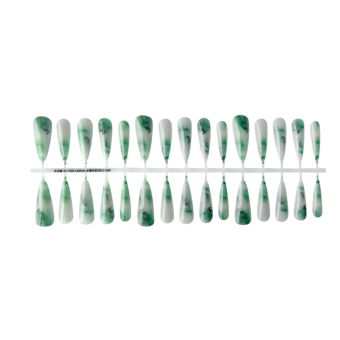 Blooming Antique Butterfly Ink Long Pointed Nail Beauty Bright Surface