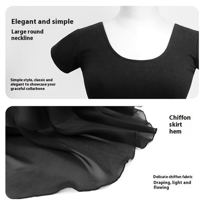 New Leotards Women's Short Sleeve Dancing Dress