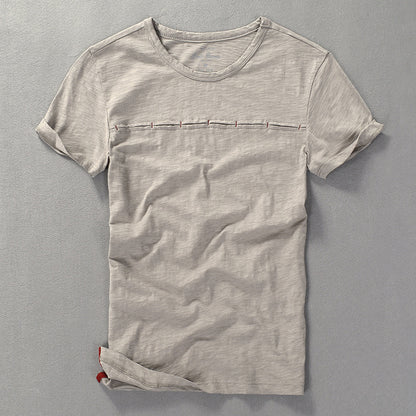 Men's Short-sleeved T-shirt Japanese Style Men's Clothing Round Neck Slim Fit