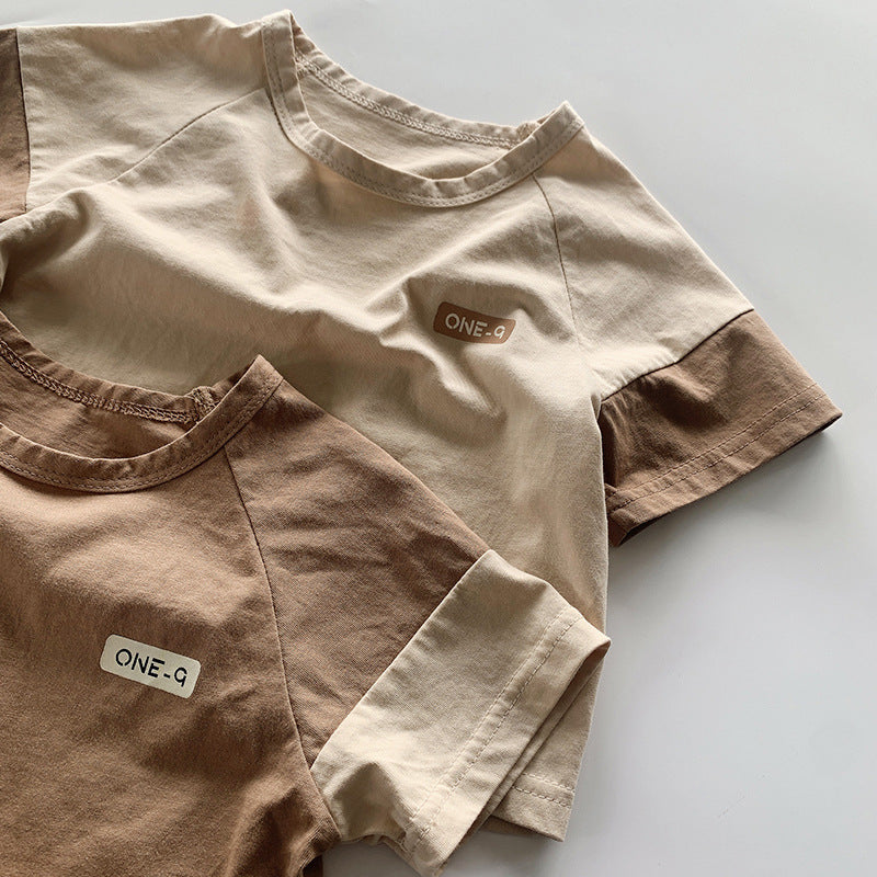 Retro Mori Style 100 Cotton Coat Female Little Kids' T-shirt