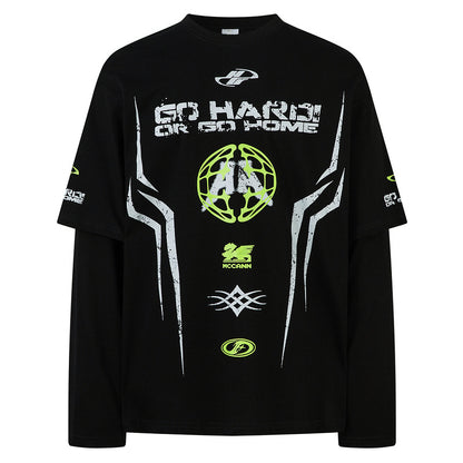 Fashion Personalized Men's Clothing American Retro Top