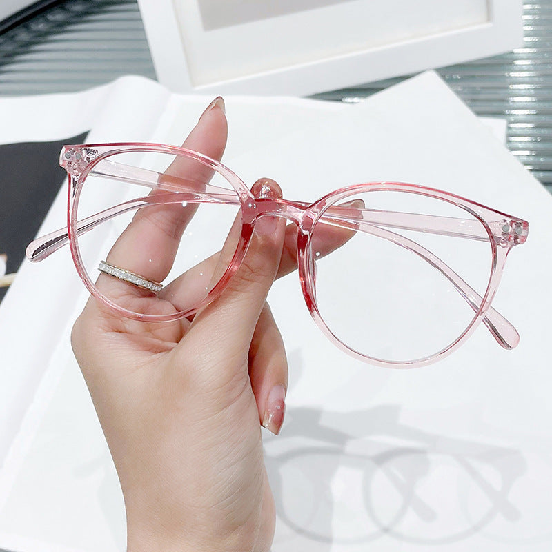 Round Frame Frame Vintage Myopia Glasses Frame Anti-blue Light