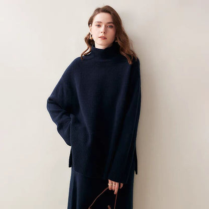 Slit Knitted Loose Women's Autumnwinter Sweater