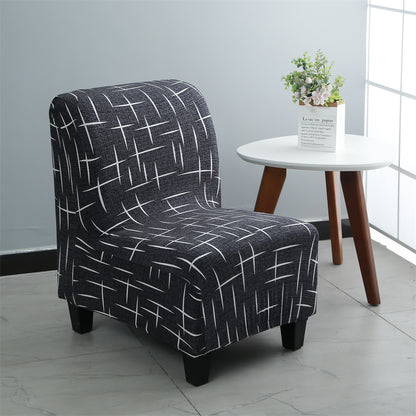 Small Single Sofa Cover Without Armrest Hotel Restaurant Fat Elastic Chair Cover