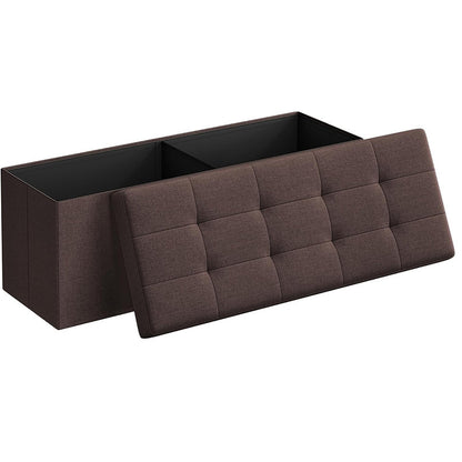 Cotton And Linen Storage Stool Multi-functional Folding Storage Box