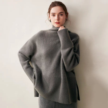 Slit Knitted Loose Women's Autumnwinter Sweater