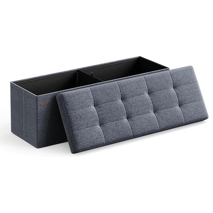 Cotton And Linen Storage Stool Multi-functional Folding Storage Box