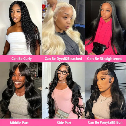 Front Lace Wig Medium Big Wave Female