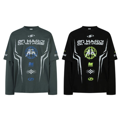 Fashion Personalized Men's Clothing American Retro Top