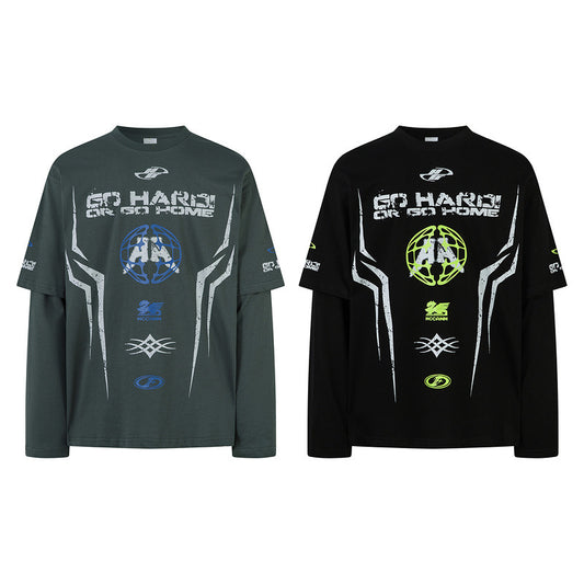 Fashion Personalized Men's Clothing American Retro Top