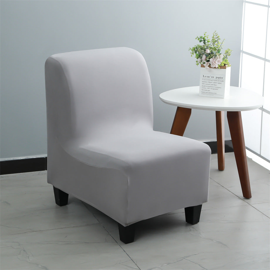 Small Single Sofa Cover Without Armrest Hotel Restaurant Fat Elastic Chair Cover
