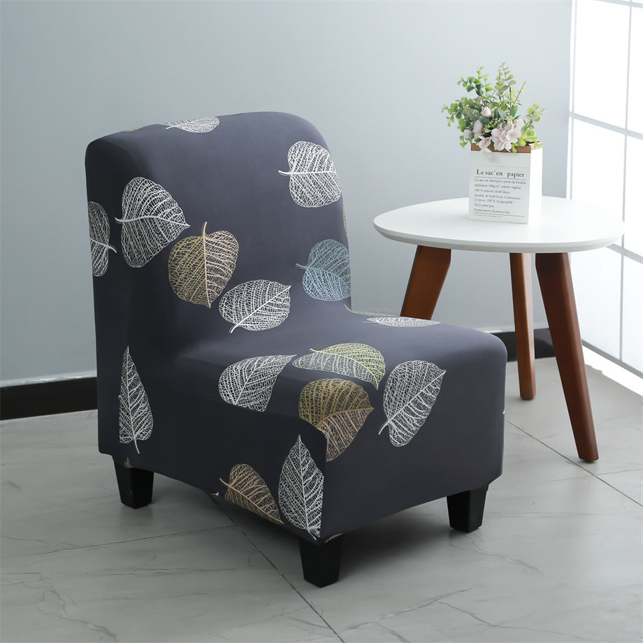 Small Single Sofa Cover Without Armrest Hotel Restaurant Fat Elastic Chair Cover