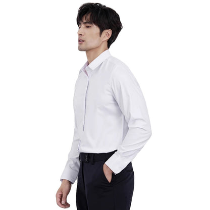 Lightly Mature Business Wine Red Shirt Men