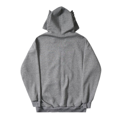 Sweet Cool Graffiti Printing Cat Ears Hooded Sweater