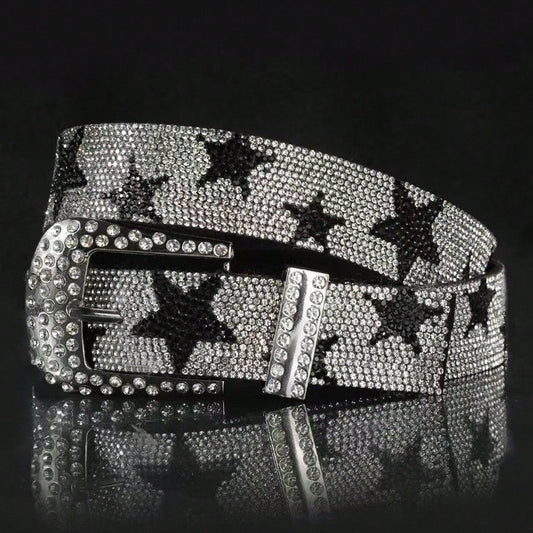 Personality Street Trend Y2g Style Diamond Men And Women Universal Belt