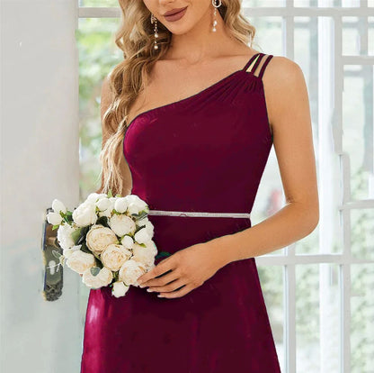 High-Grade One-shoulder Slim-fit Dress For Women Dress