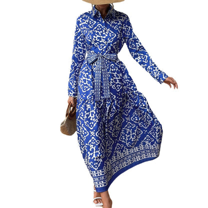 Women's Creative Versatile Lace-up Elegant Dress