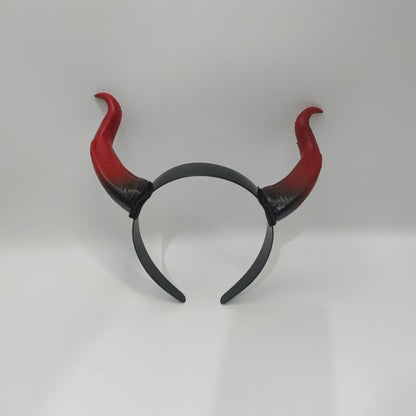Personalized Halloween Devil Horn Head Buckle Headband