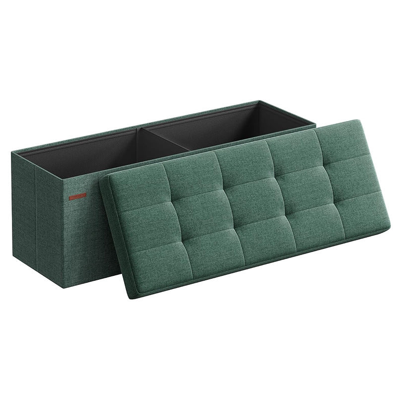 Cotton And Linen Storage Stool Multi-functional Folding Storage Box