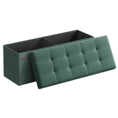 Cotton And Linen Storage Stool Multi-functional Folding Storage Box