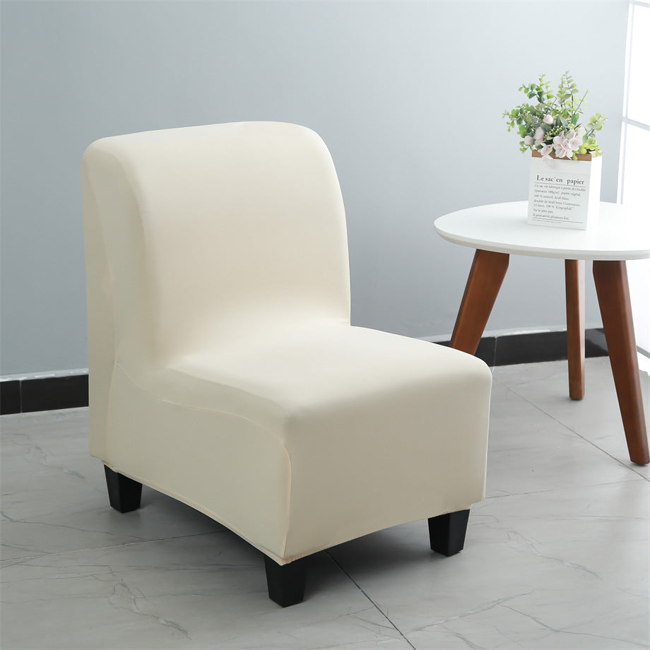 Small Single Sofa Cover Without Armrest Hotel Restaurant Fat Elastic Chair Cover