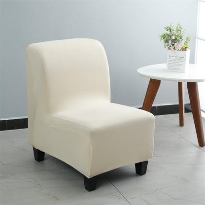 Small Single Sofa Cover Without Armrest Hotel Restaurant Fat Elastic Chair Cover