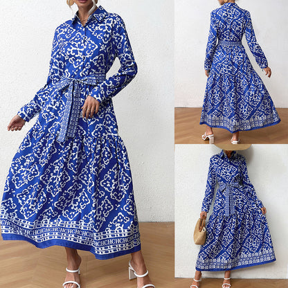 Women's Creative Versatile Lace-up Elegant Dress