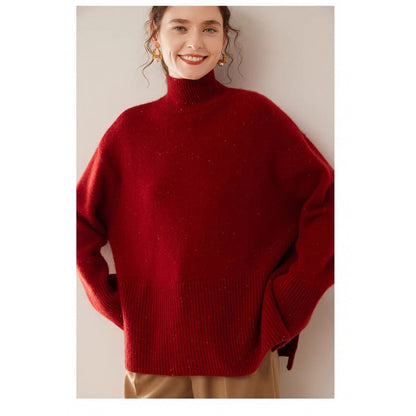 Slit Knitted Loose Women's Autumnwinter Sweater