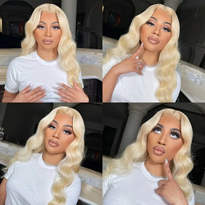 Light Gold Big Wave Lace Wig Head Cover