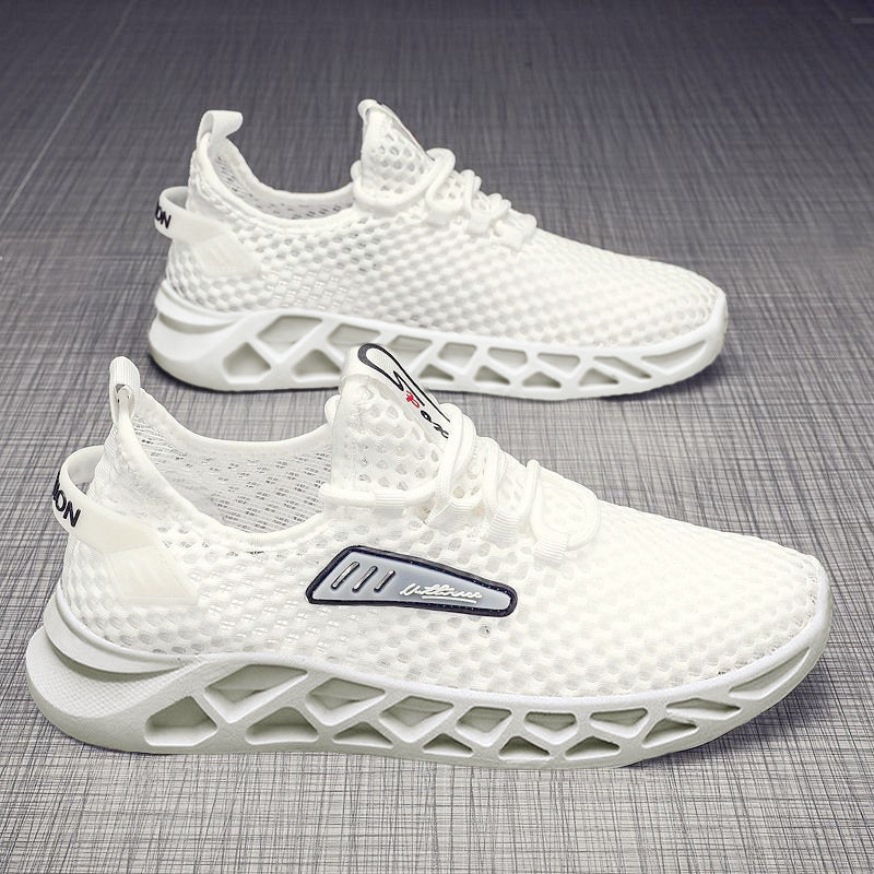 Summer Mesh Breathable Hollow Casual Sports Shoes Men