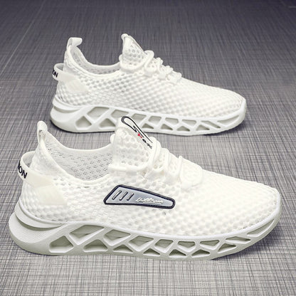 Summer Mesh Breathable Hollow Casual Sports Shoes Men