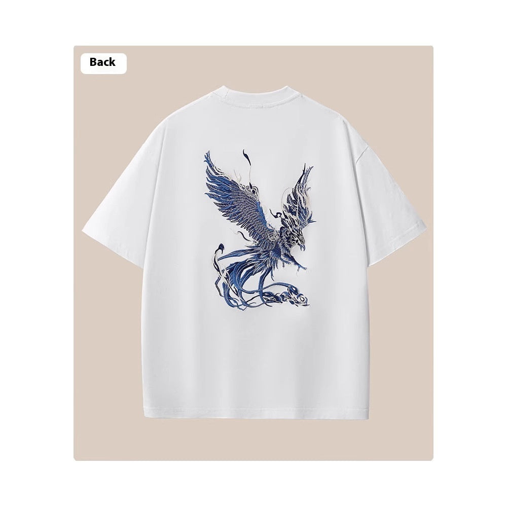 Summer New Pure Cotton Short Sleeve Men's Loose Plus Size Men's Clothing