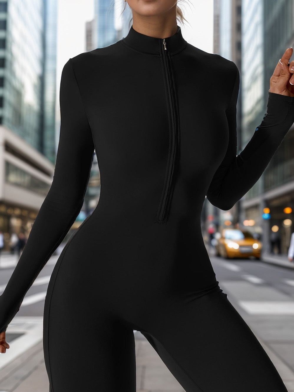 Hip Raise Skinny One-piece Workout Clothes For Women