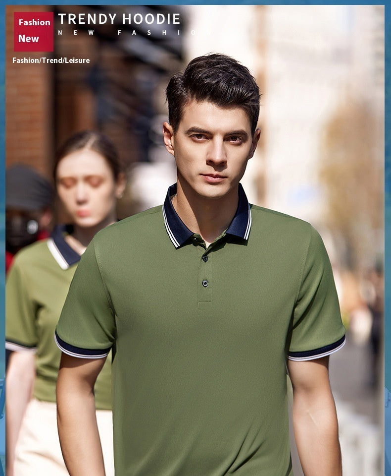 Business Polo Shirt Lapel Short Sleeve Corporate Cultural Clothing