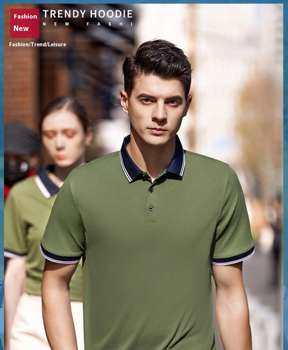 Business Polo Shirt Lapel Short Sleeve Corporate Cultural Clothing