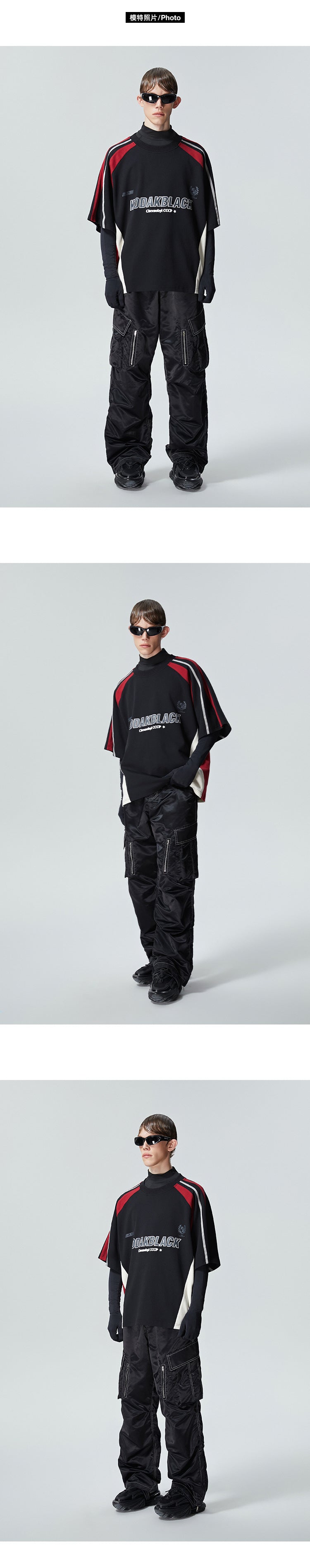 Cross-border Hot Retro Heavy Matching Racing Brand Short Sleeve T-shirt Motorcycle Clothing T-shirt