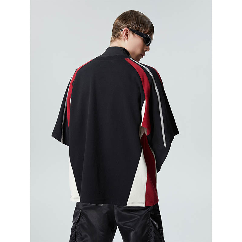 Cross-border Hot Retro Heavy Matching Racing Brand Short Sleeve T-shirt Motorcycle Clothing T-shirt