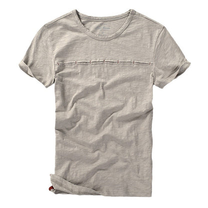 Men's Short-sleeved T-shirt Japanese Style Men's Clothing Round Neck Slim Fit