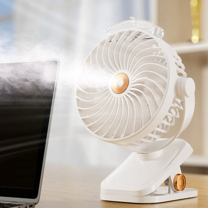 Portable Home USB Charging Spray Clip Little Fan