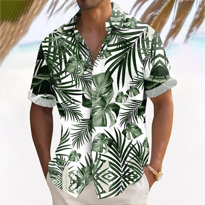 Hawaii Beach Men's Clothing Print Shirt Casual