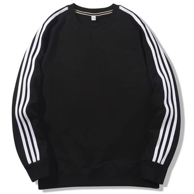 Men's New Sportswear Three-bar Round Neck Long-sleeved Top